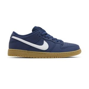 Nike SN Dunk Low Navy/White- Gum light brown